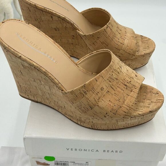 Women’s Veronica Beard, cork wedge sandals, size 11 - Picture 9 of 10